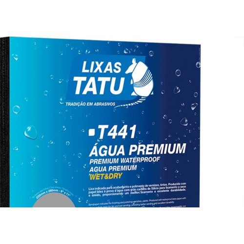 Lixa D Agua Tatu Premium Gk 2000 - Kit C/50 Folhas