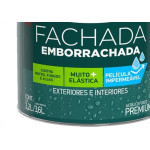 Tinta Acrilica Iquine Fachada Emborrachada Acrilico Premium 3,6L Branco Neve