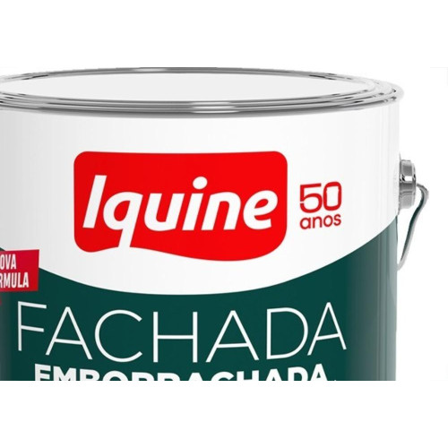 Tinta Acrilica Iquine Fachada Emborrachada Acrilico Premium 3,6L Branco Neve