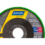 Disco Flap Norton 4.1/2'' - Grao 80 Standard - Kit C/10 Pecas
