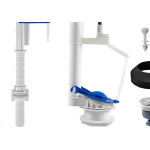 Mecanismo Para Caixa Acoplada Astra Hidraulico Kit Completo Acionamento Superior Botao Cromado Mu2/S
