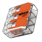 Conector Wago Emenda 3 Polos - 6Mm - 41A. 221-613 - Kit C/30 Pecas