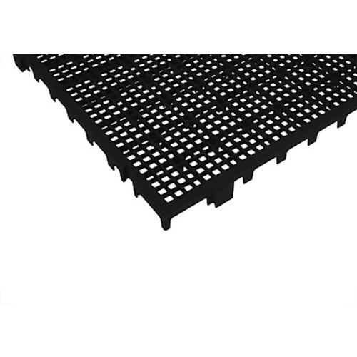 Piso Antiderrapante Plastico Presto 50X50Cm Preto