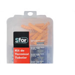 Terminal Kit Sforplast - Anilhas + Terminais Tubulares Pre Isolados Com 321 Pecas - 5744