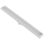 Ralo Invisivel Linear Tigre 50Cm Branco