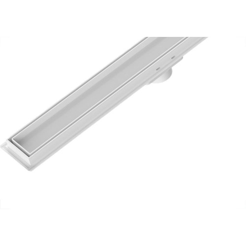 Ralo Invisivel Linear Tigre 50Cm Branco