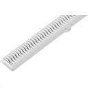 Ralo Linear Com Grelha Flat Tigre 50Cm Branco