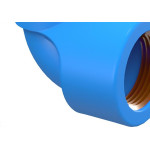 Joelho Azul Com Bucha Latao Tigre 25Mmx3/4''
