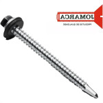 Parafuso Auto Brocante Sextavado Com Arruela Jomarca (J) 12 X 4'' Zincado