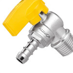 Registro Esfera Para Gas Alianca Angular - 1/2'' X 1/2'' E 1/2'' X 3/8'' - 550/10