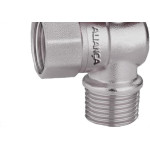 Registro Esfera Para Gas Alianca Angular Macho/Femea 1/2'' - 550/12