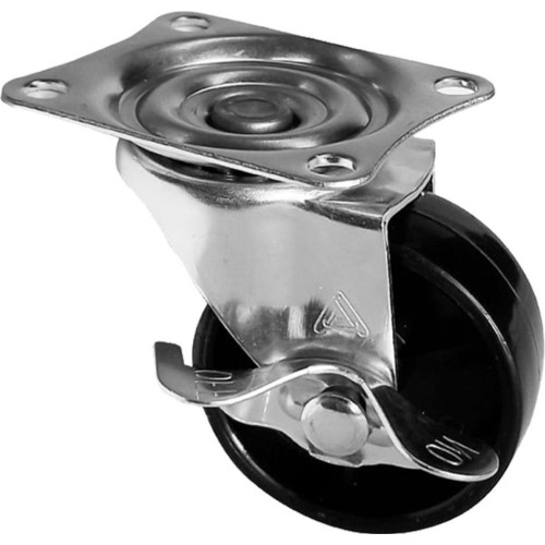 Rodizio Alianca Base Giratoria Com Freio 38Mm - Ro389F