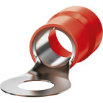 Terminal Anel Olhal Pre-Isolado Sforplast 0,5 A 1,5Mm - M6 - Vermelho
