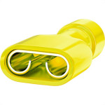 Terminal Femea Totalmente Isolado Nylon Sforplast 4 A 6Mm - Amarelo