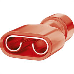 Terminal Femea Totalmente Isolado Nylon Sforplast 0,5 A 1,5Mm - Vermelho