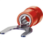 Terminal Forquilha Pre-Isolado Sforplast 0,5 A 1,5Mm - M6 - Vermelho