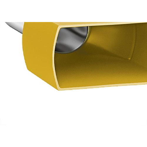 Terminal Tubular Ilhos Isolado Duplo Sforplast 6,0Mm Comprimento 14Mm - Amarelo
