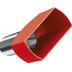 Terminal Tubular Ilhos Isolado Duplo Sforplast 10,0Mm Comprimento 14Mm - Vermelho
