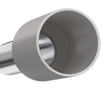 Terminal Tubular Ilhos Isolado Simples Sforplast 4,0Mm Comprimento 10Mm - Cinza