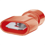 Terminal Macho Totalmente Isolado Nylon Sforplast 0,5 A 1,5Mm - Vermelho