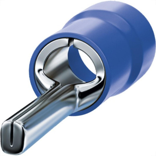 Terminal Pino Pre-Isolado Sforplast 1,5 A 2,5Mm Comprimento 10Mm - Azul