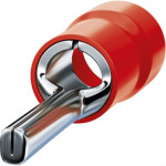 Terminal Pino Pre-Isolado Sforplast 0,5 A 1,5Mm Comprimento 10Mm - Vermelho