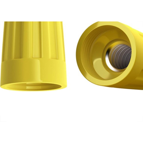 Conector Torcao Sforplast Com Mola 2,5 A 10Mm Amarelo