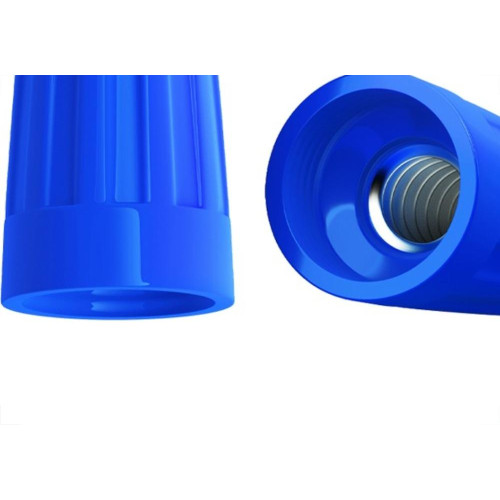 Conector Torcao Sforplast Com Mola 0,8 A 4,5Mm Azul