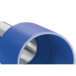 Terminal Tubular Ilhos Isolado Simples Sforplast 2,5Mm Comprimento 8Mm - Azul