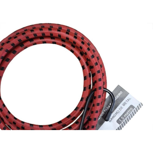 Elastico Para Bagageiro Starfer 1,5M Gancho Metal - 5021162 - Kit C/10 Pecas