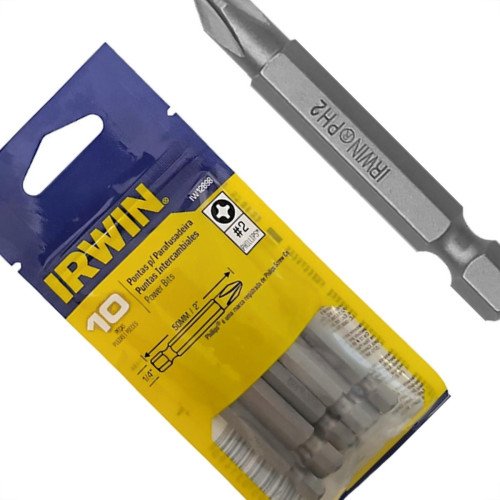 Ponteira Para Parafusadeira Irwin N2 X50Mm - Iw12898 - Kit C/10 Pecas