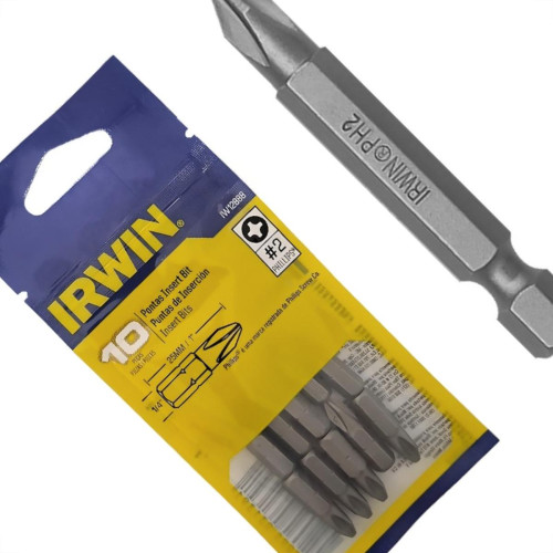 Ponteira Para Parafusadeira Irwin N2 X25Mm - Iw12888 - Kit C/10 Pecas