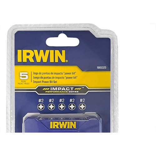 Ponteira Para Parafusadeira Irwin Ponta Dupla Phillips 50Mm Com 5 Pecas - 1865325