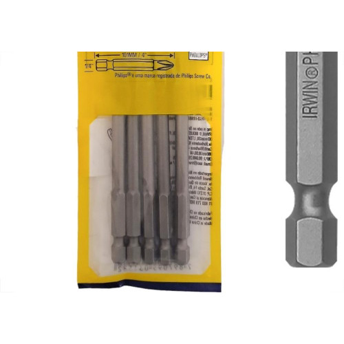 Ponteira Para Parafusadeira Irwin N2 X101Mm - Iw12907 - Kit C/5 Pecas