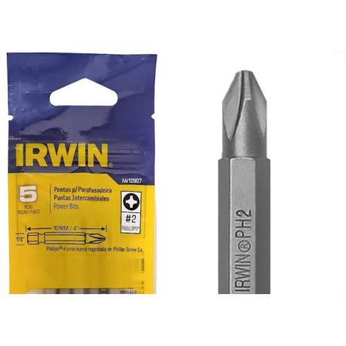 Ponteira Para Parafusadeira Irwin N2 X101Mm - Iw12907 - Kit C/5 Pecas