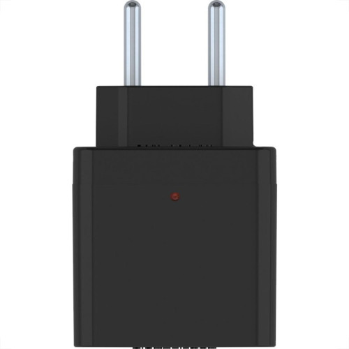 Plug Protetor De Tensao Qualitronix 2 Polos 10A. Preto - Qpp01P