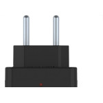 Plug Protetor De Tensao Qualitronix 2 Polos 10A. Preto - Qpp01P