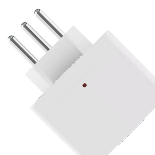 Plug Protetor De Tensao Qualitronix 2 Polos + Terra 10A. Branco - Qpp03B