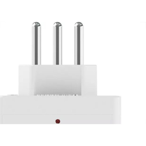 Plug Protetor De Tensao Qualitronix 2 Polos + Terra 10A. Branco - Qpp03B