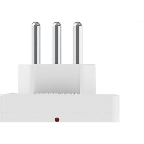 Plug Protetor De Tensao Qualitronix 2 Polos + Terra 20A. Branco