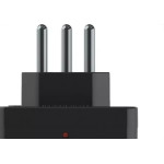 Plug Protetor De Tensao Qualitronix 2 Polos + Terra 20A. Preto
