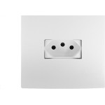 Conjunto Ilumi I9-Inove Branco Com Placa 2 Tomadas 20A. - 94121 Monobloco