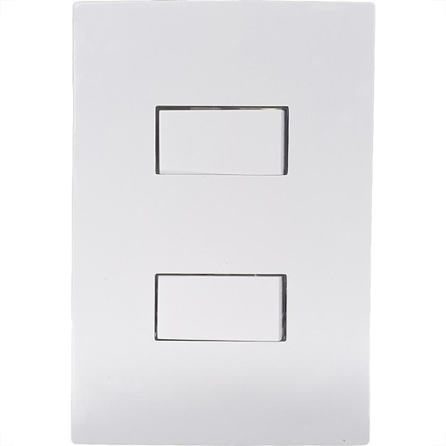 Conjunto Ilumi I9-Inove Branco Com Placa 2 Simples 10A. - 9418