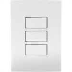 Conjunto Ilumi I9-Inove Branco Com Placa 3 Simples 10A. - 9419