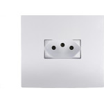 Conjunto Ilumi I9-Inove Branco Com Placa 1 Simples + Tomada 2P+T. 10A. - 94200