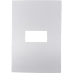 Placa Conjunto Ilumi I9-Inove Branco 4X2 1 Modulo Horizontal Com Suporte - 96070