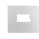 Placa Conjunto Ilumi I9-Inove Branco 4X2 2 Modulos Horizontais Com Suporte - 96080