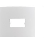 Placa Conjunto Ilumi I9-Inove Branco 4X2 2 Modulos Horizontais Com Suporte - 96080
