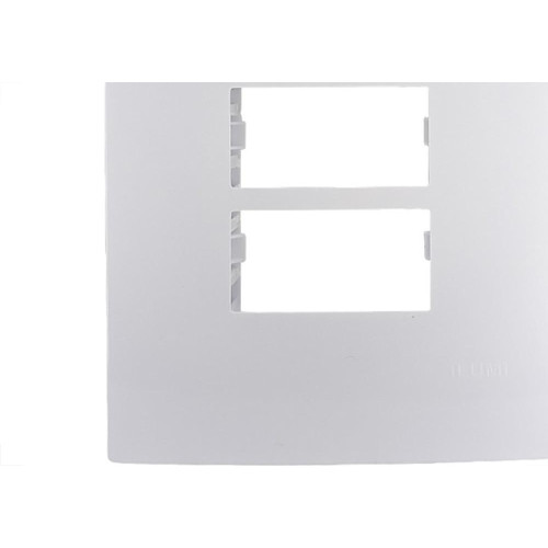Placa Conjunto Ilumi I9-Inove Branco 4X2 3 Modulos Separados Horizontais Com Suporte - 96100
