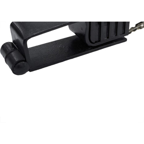 Trava Para Portao Dovale Com Cadeado Tetra Nº 3 Preta - 50 X30Mm